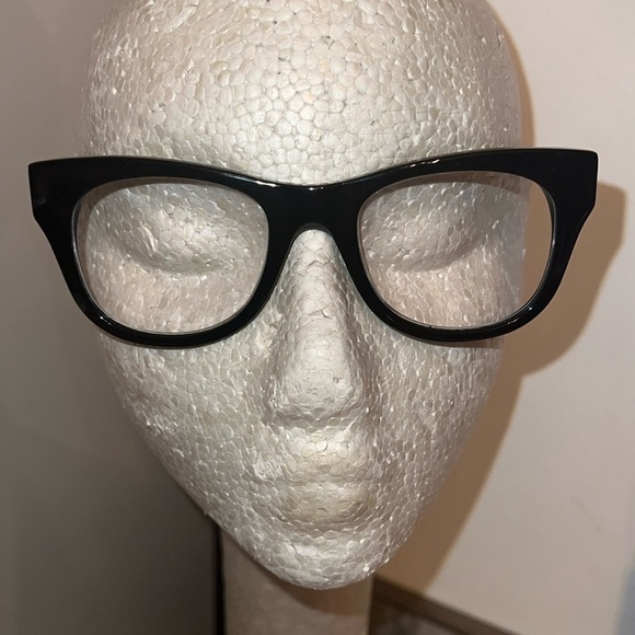Warby Parker Leith Clark Collaboration Rare Ella Black Eyeglasses Frame - Picture 2 of 12